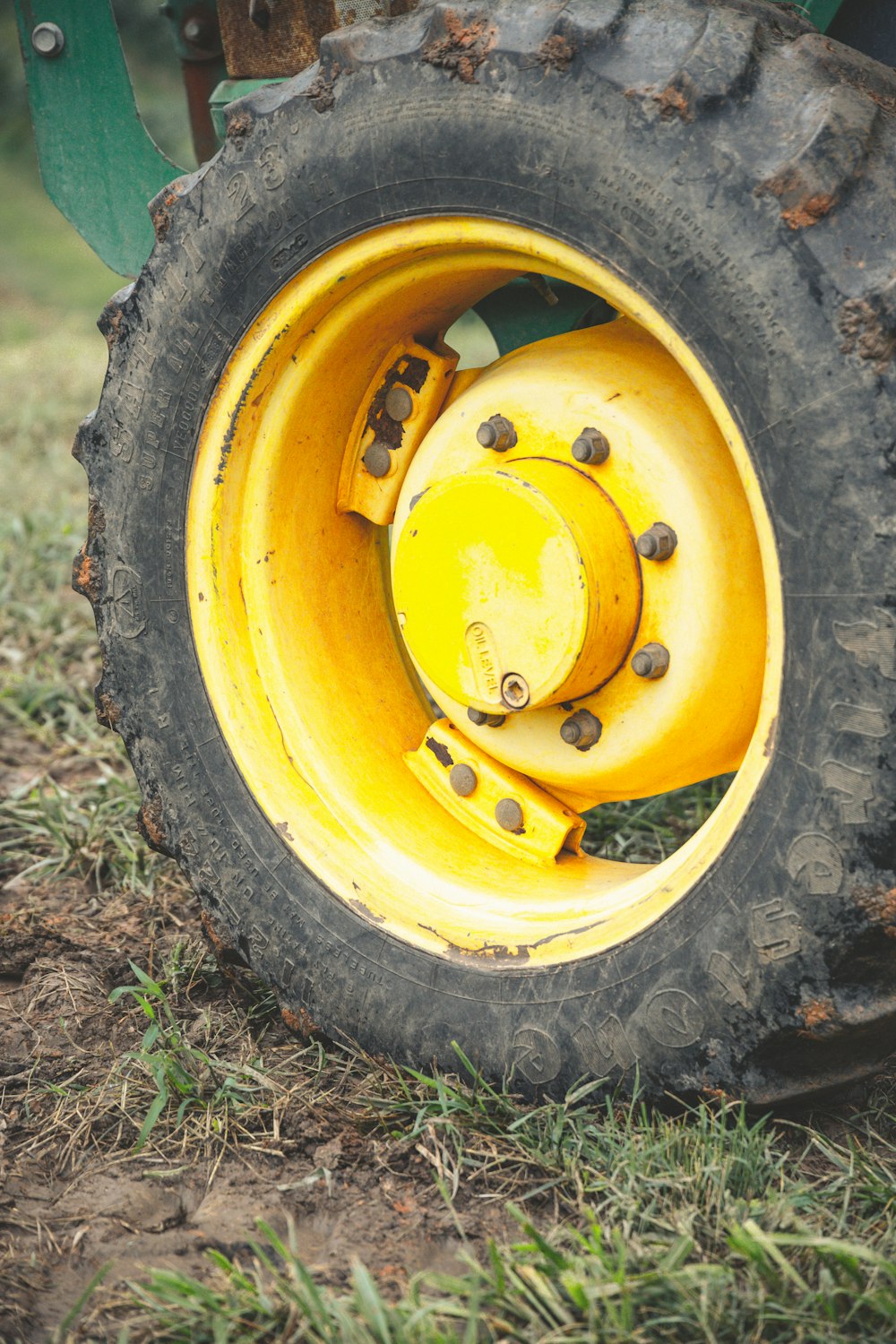 a tire on a vehicle