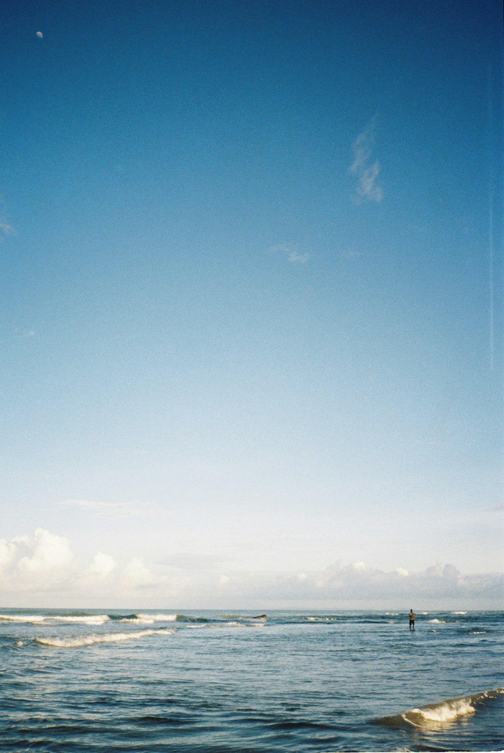 a person standing in the water