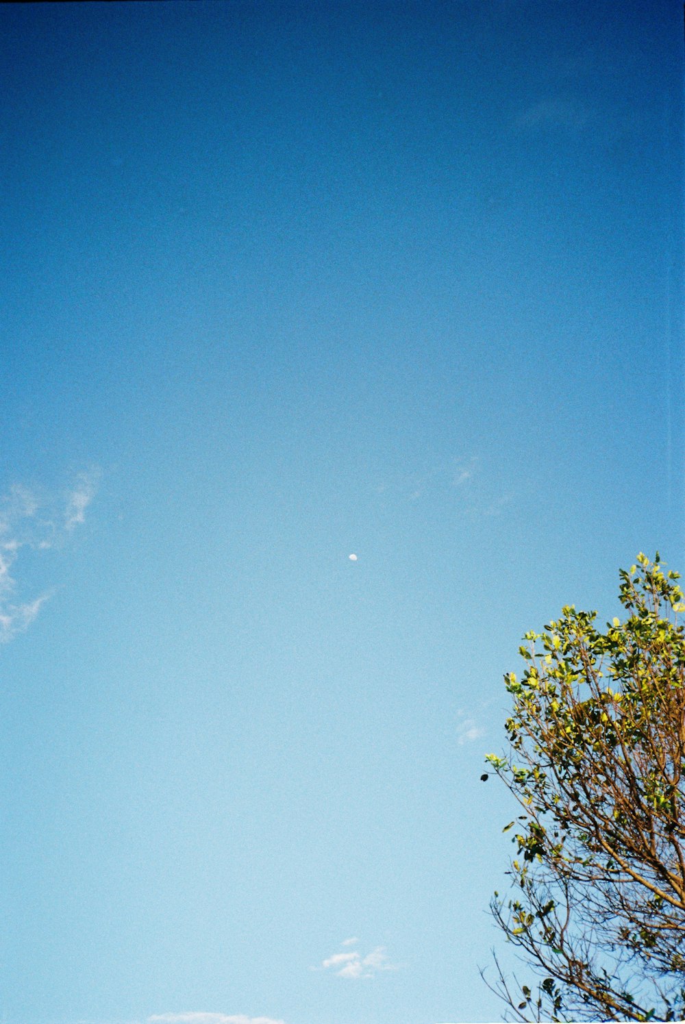 a blue sky with clouds