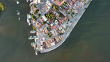 a large building on the water