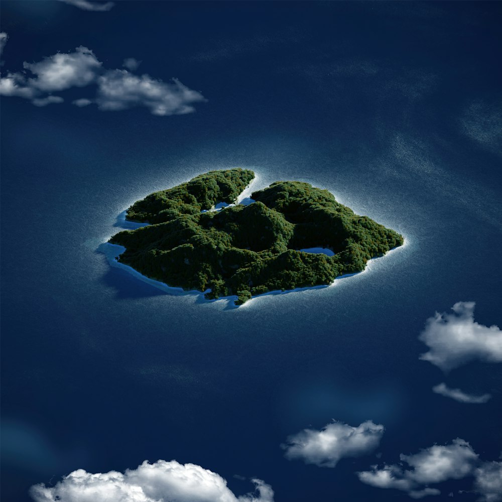 an island in the ocean