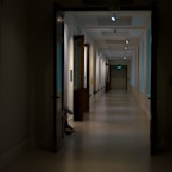 A quiet hospital corridor symbolizing the secure and protected environment.