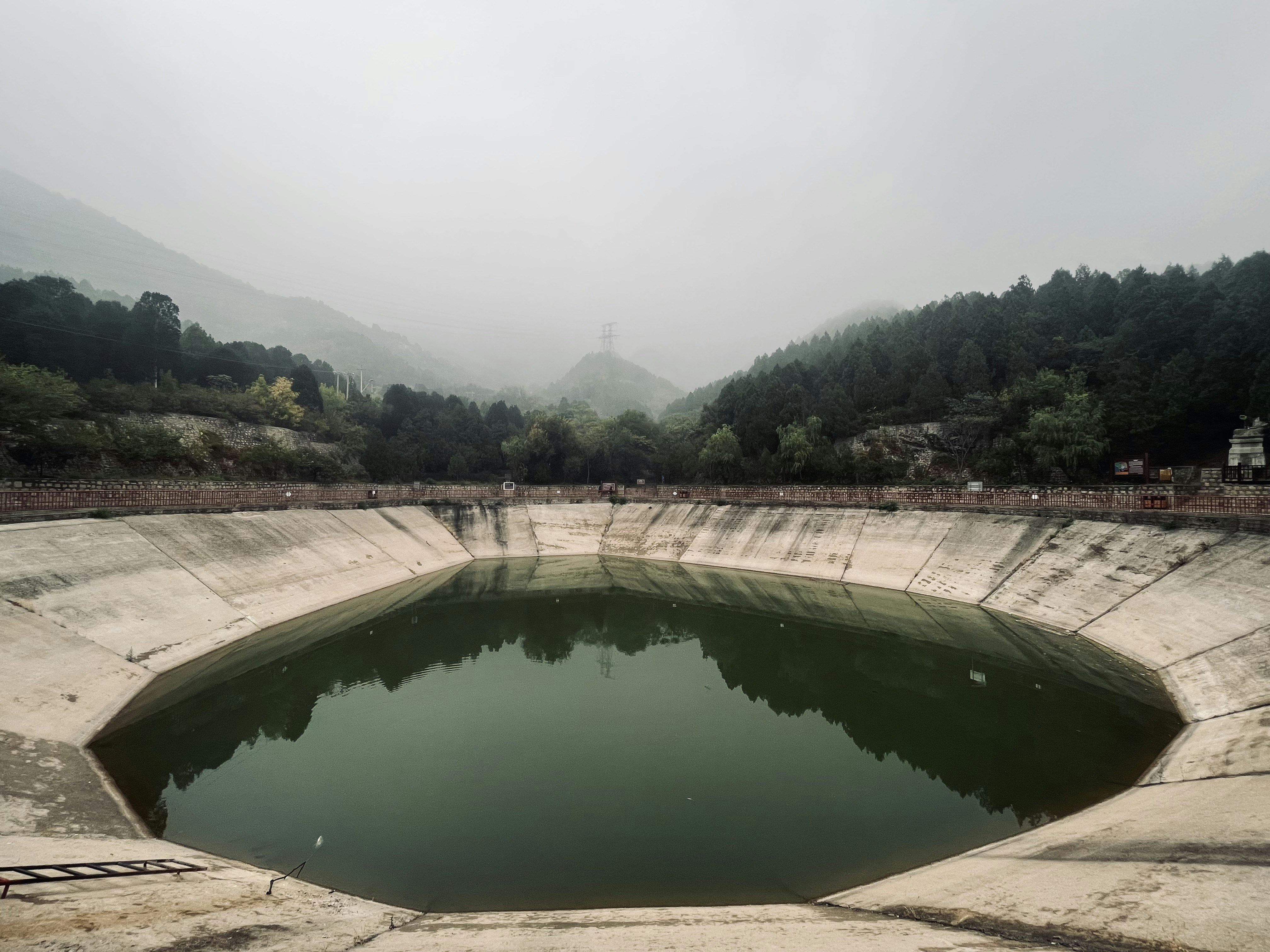 a large pool of water