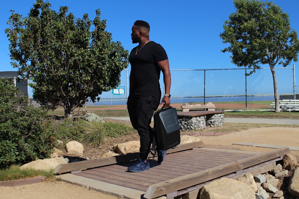 a man carrying a briefcase