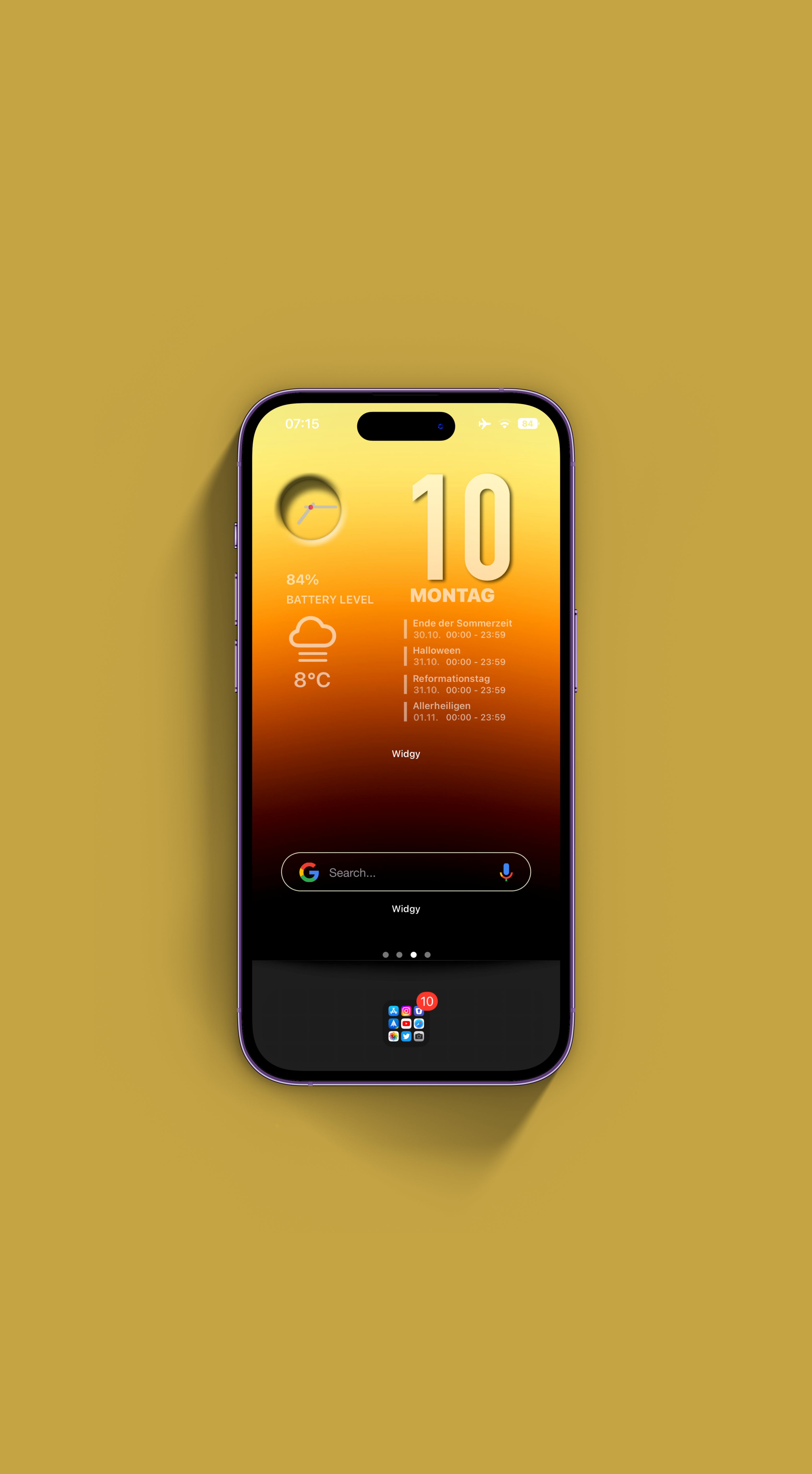 a cell phone on a table