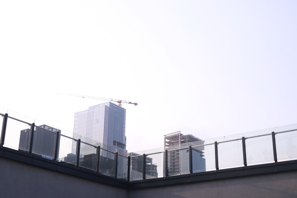 a crane on top of a building