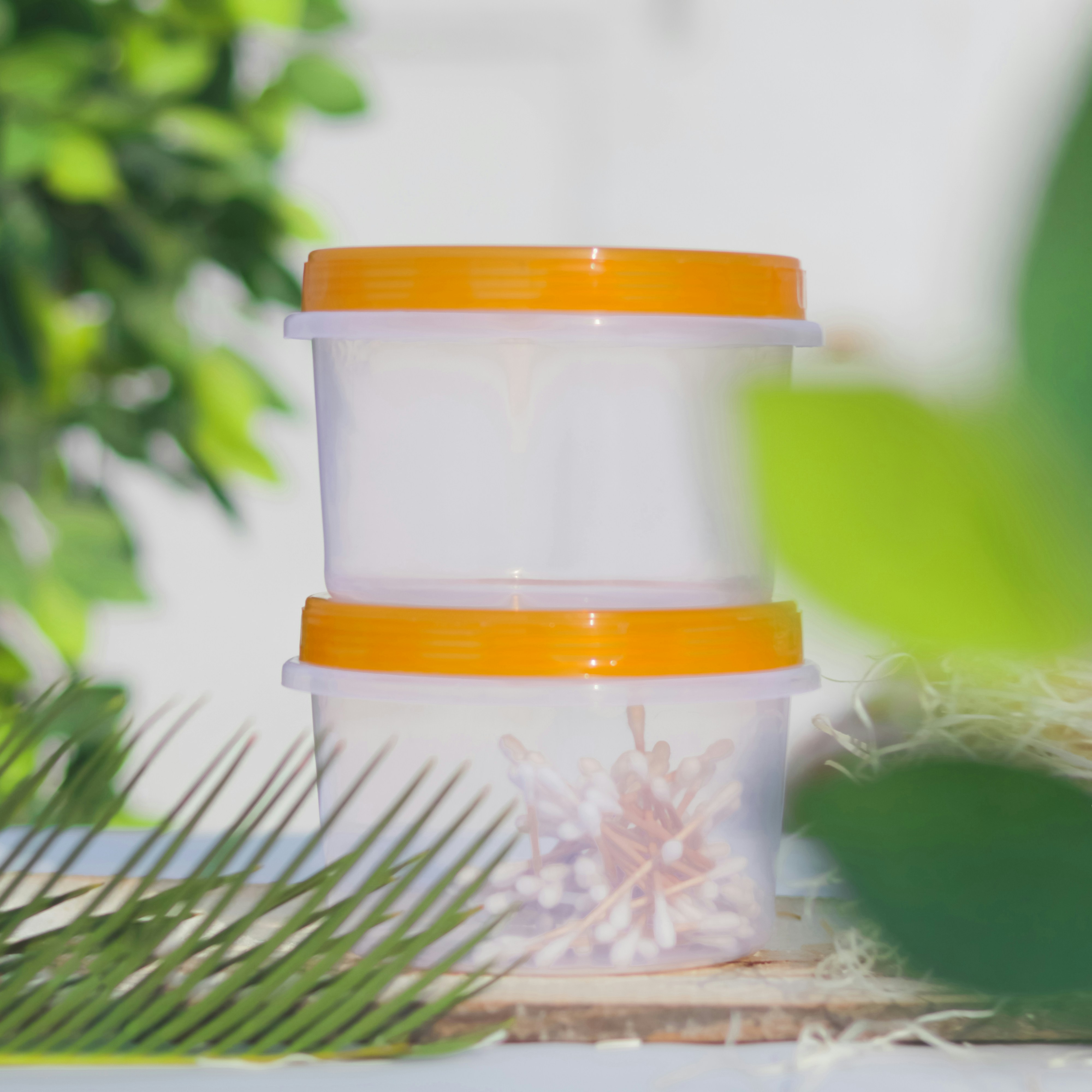 a jar of white liquid