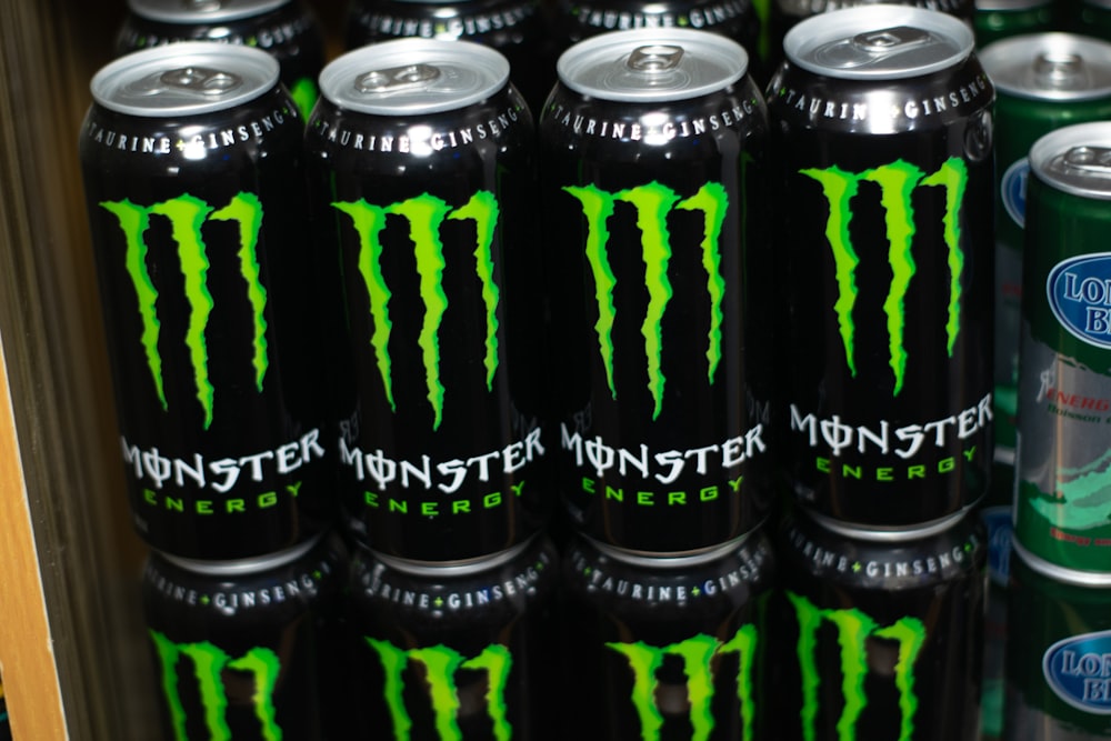 monster energy drink cans