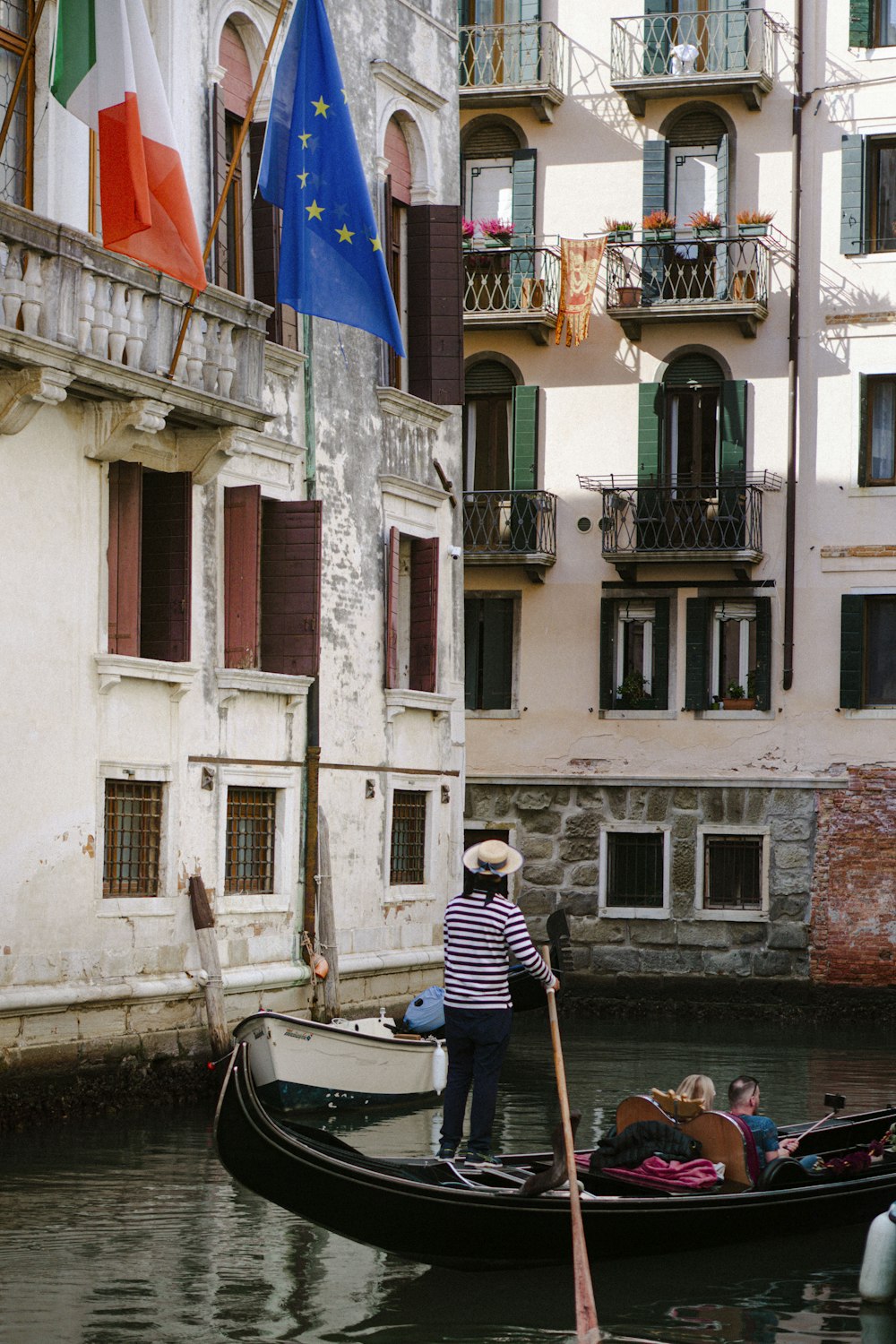 a person rowing a boat