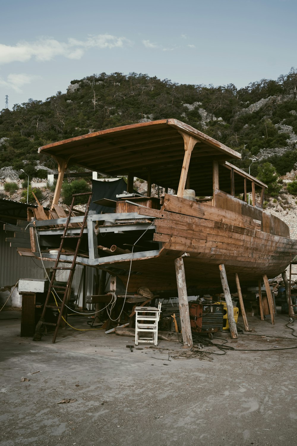 a house being built