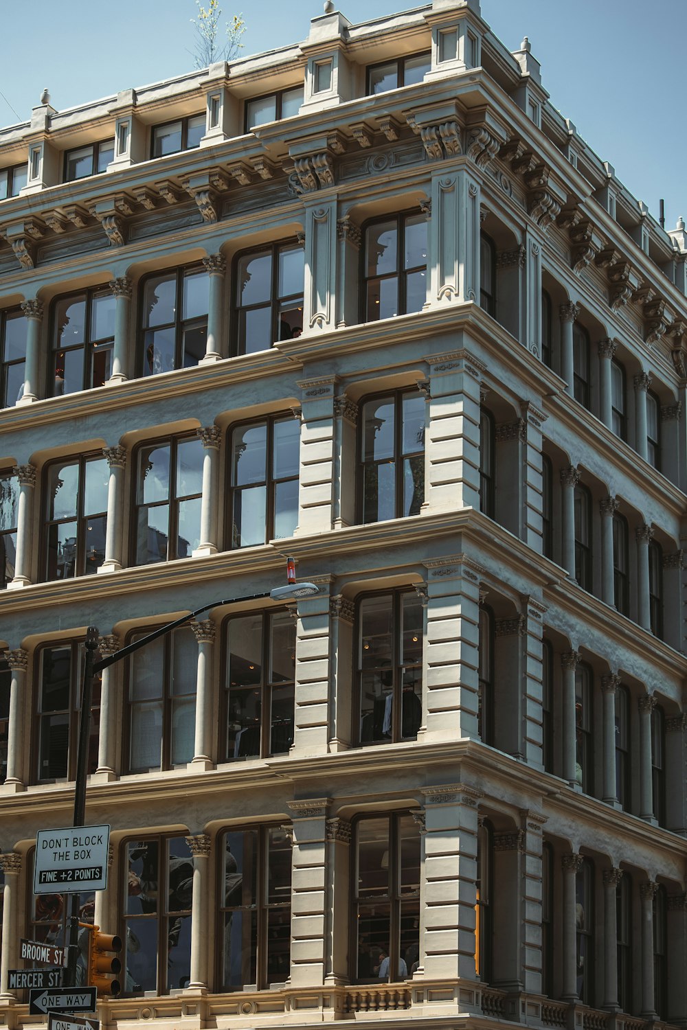 a building with many windows