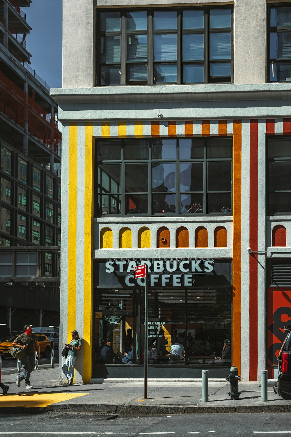 a building with a sign on it