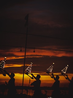a group of people playing instruments