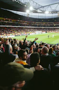 a crowd of people in a stadium