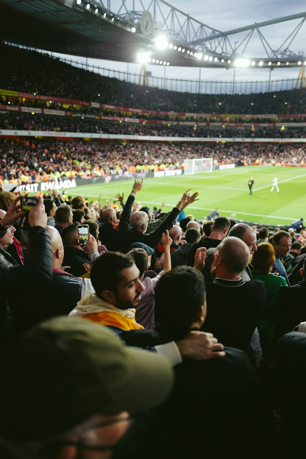 a crowd of people in a stadium