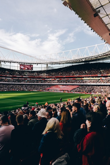 a stadium filled with people