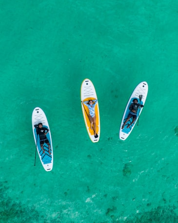 a group of people in a boat