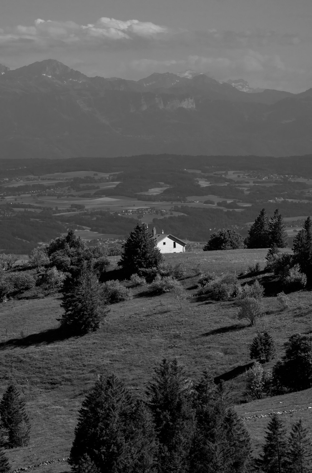 a house in a valley