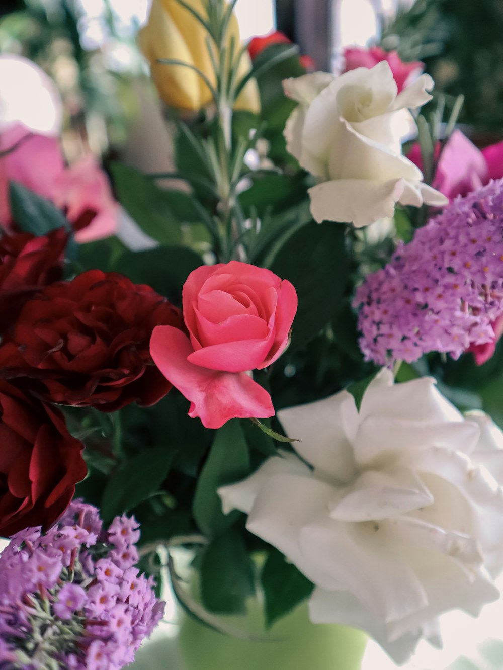 a bouquet of flowers