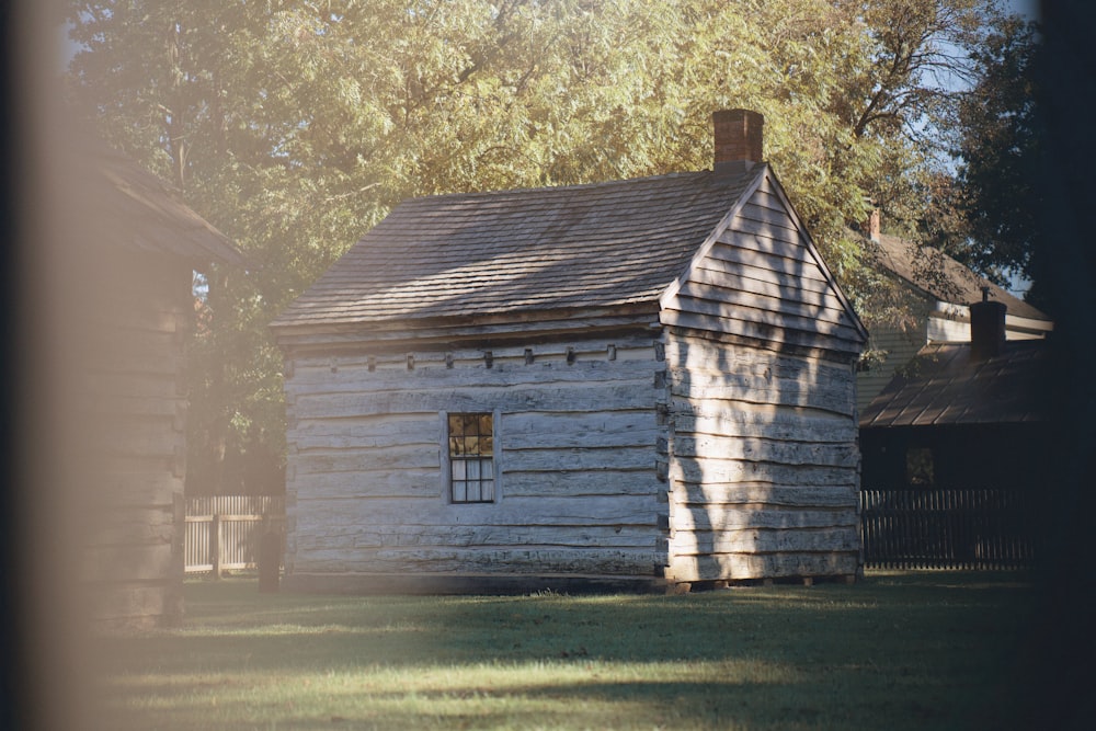 a house with trees in the background