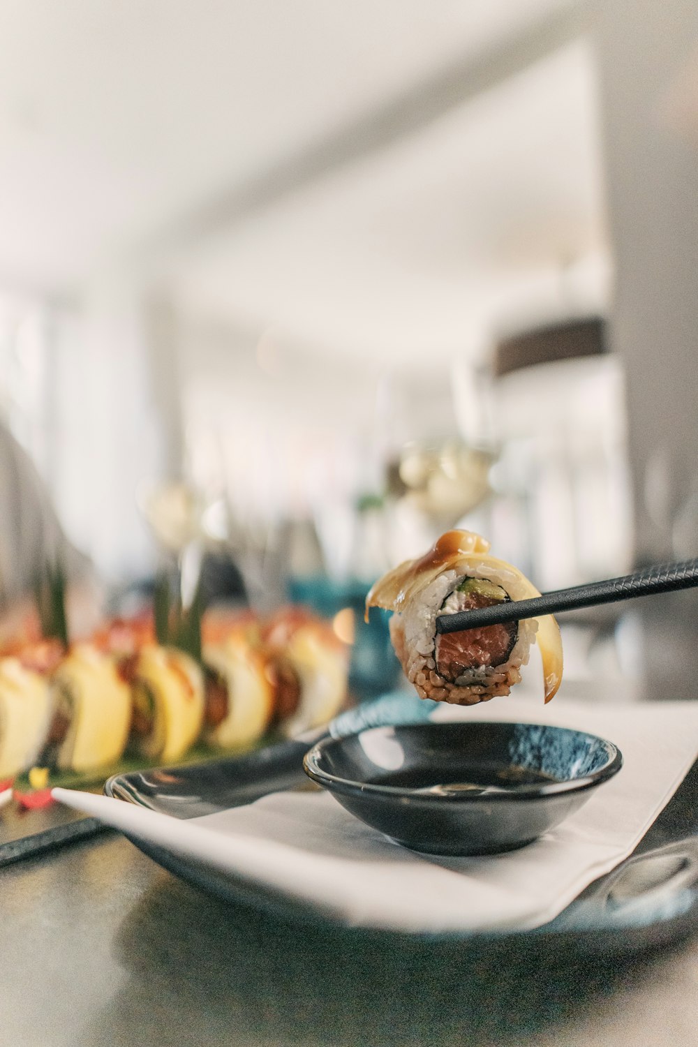 a bowl of food on a table