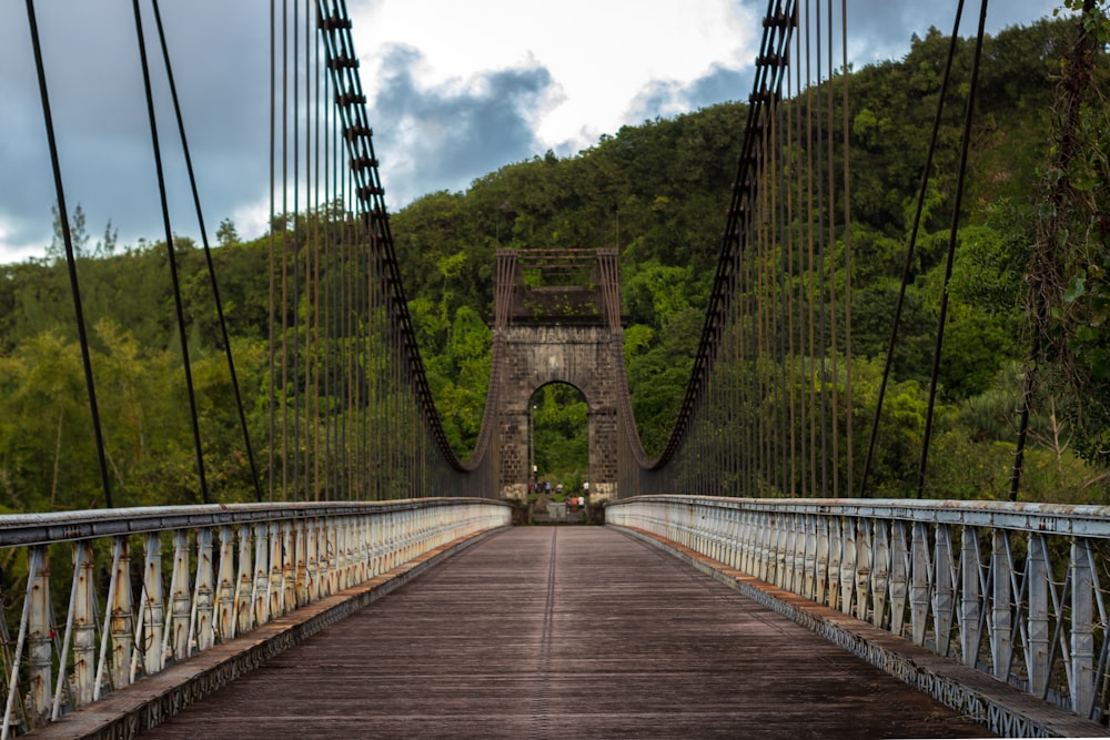 a bridge with a walkway over it