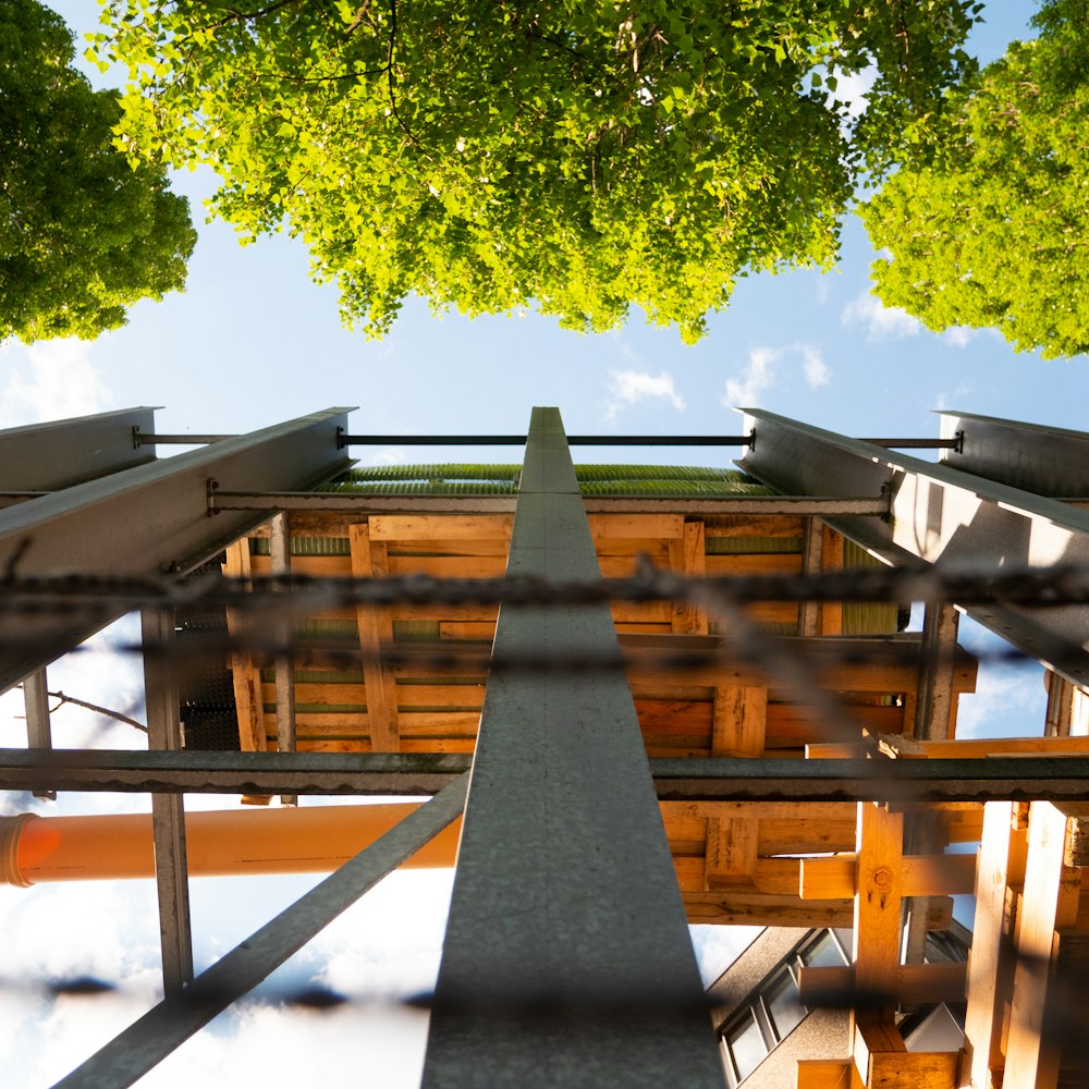 a building with a metal roof