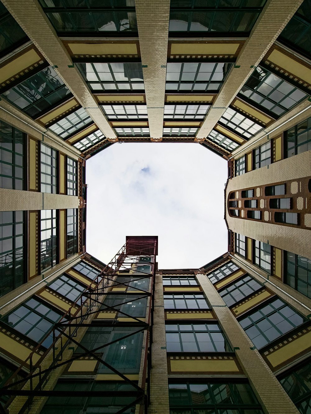 a building with glass windows