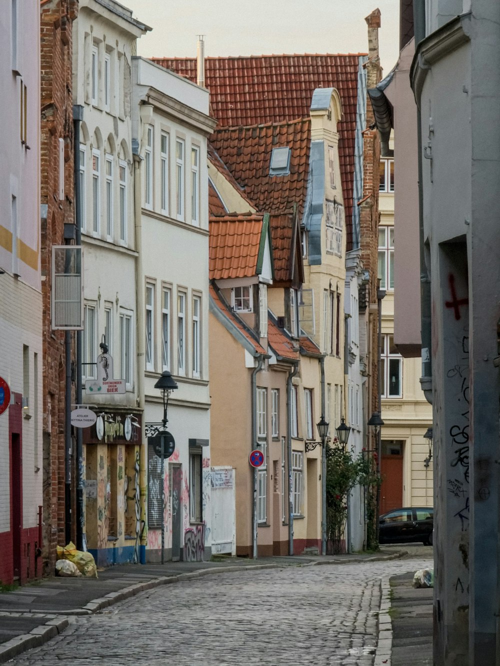 a street with buildings on both sides