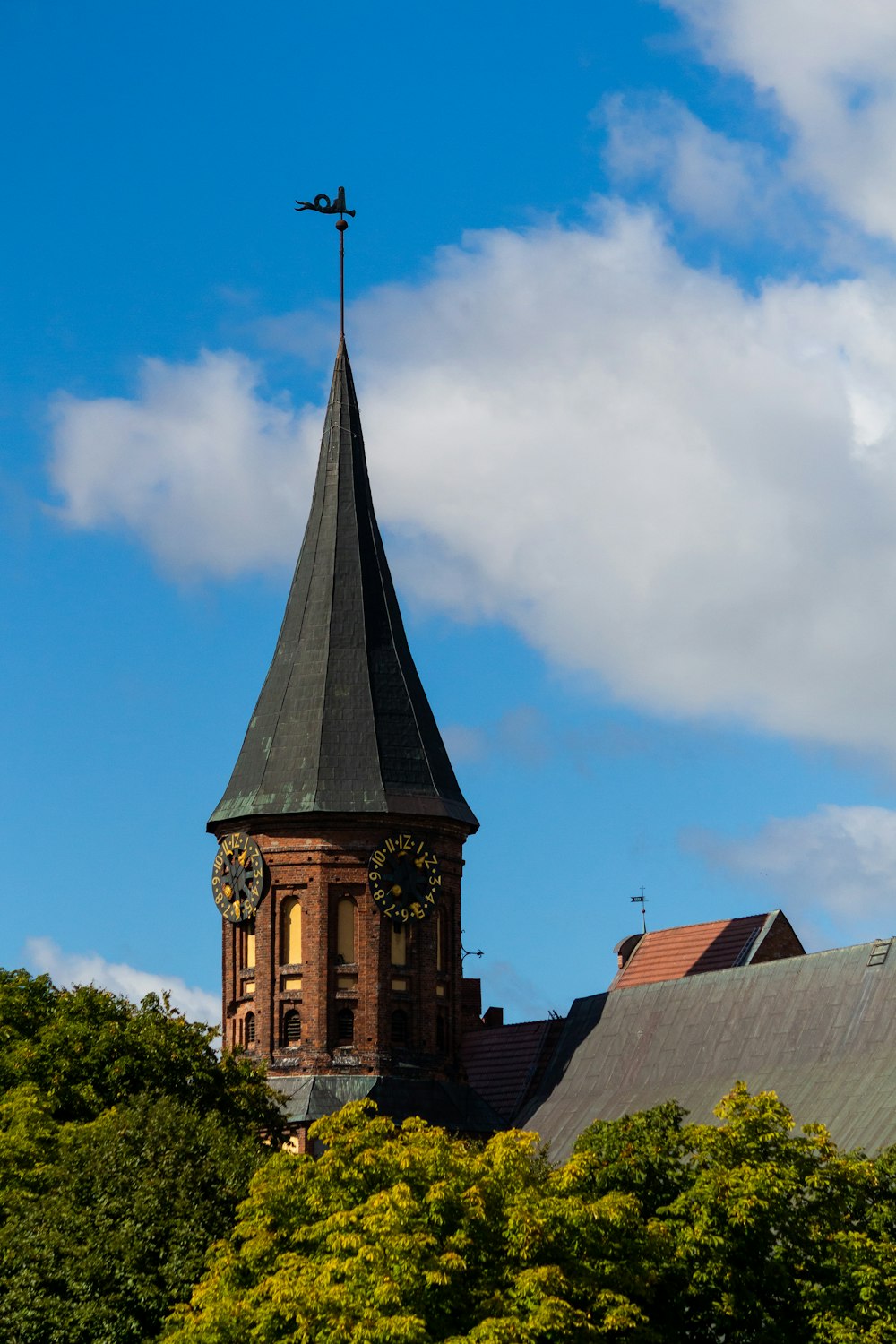 a clock tower on a building