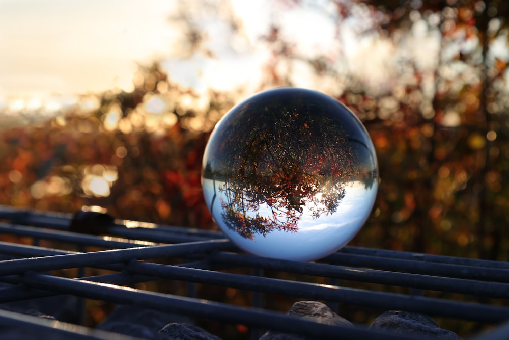 a sphere on a table