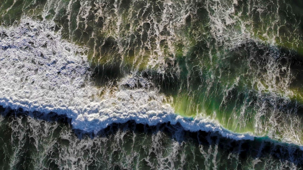 un cuerpo de agua con hierba y árboles a su alrededor