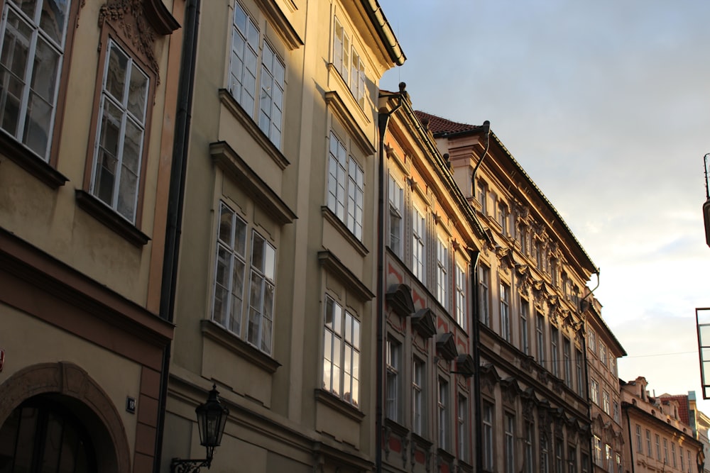 a row of buildings