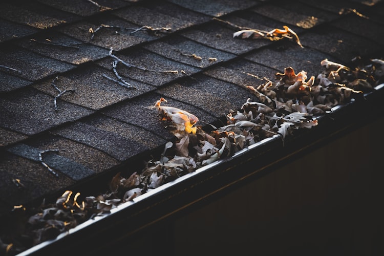 Before — Blocked Gutters Cleared