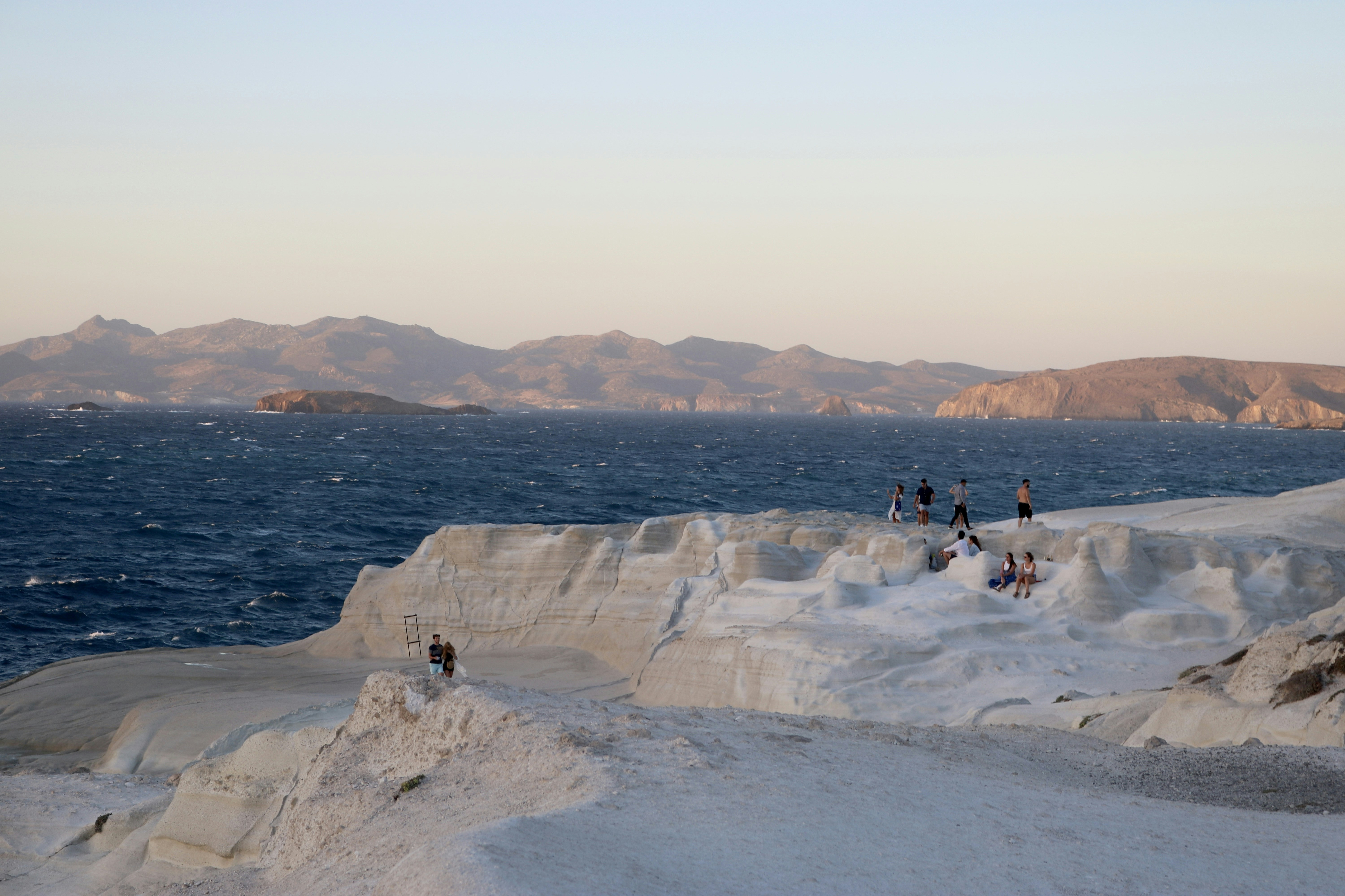 The surreal lunar landscape of Sarakiniko Beach, Milos