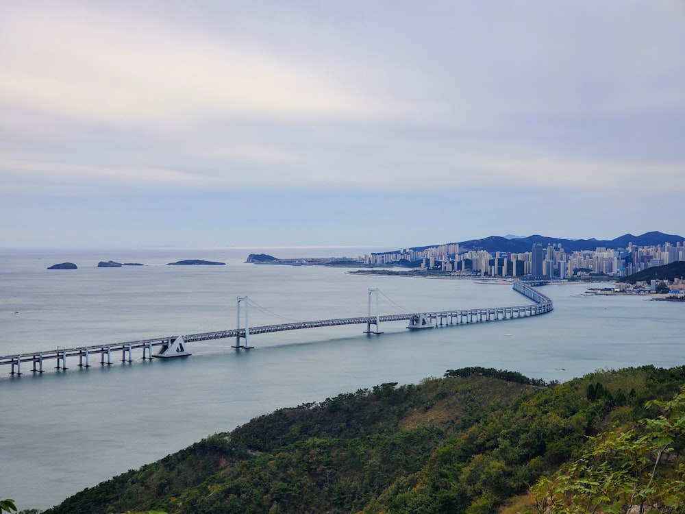 a bridge over a body of water