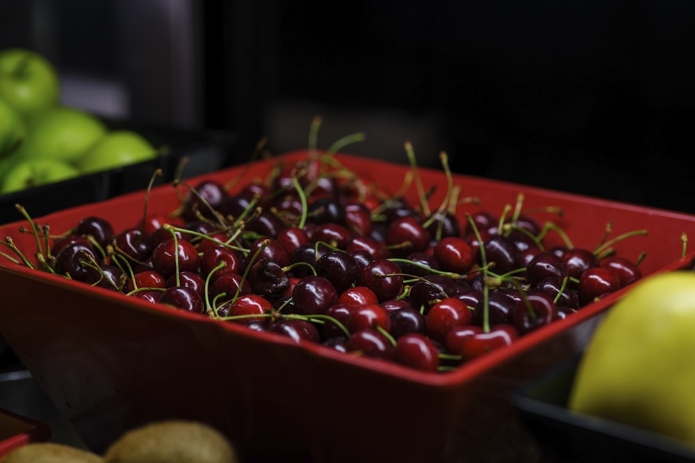 a bowl of cherries