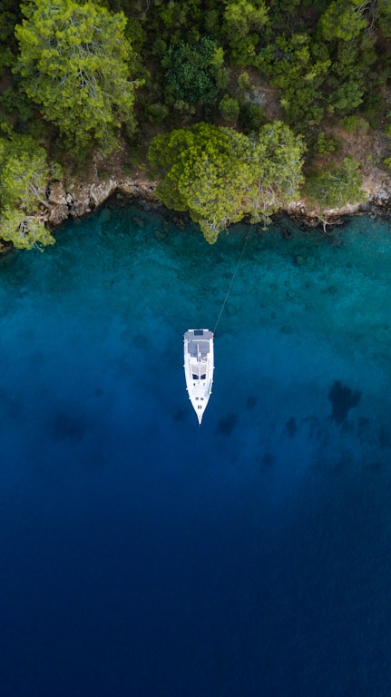 a boat in the water