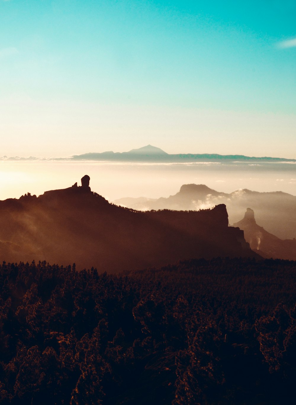 a view of the mountains and the clouds