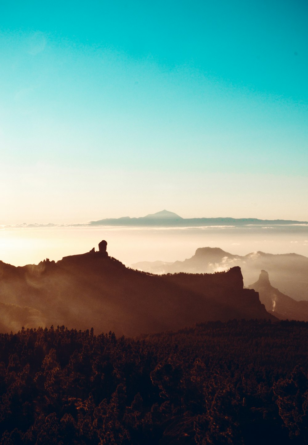 a view of the mountains and the sky