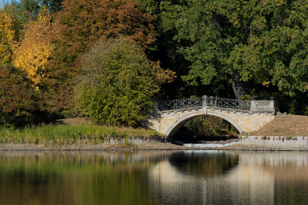 a bridge over a river