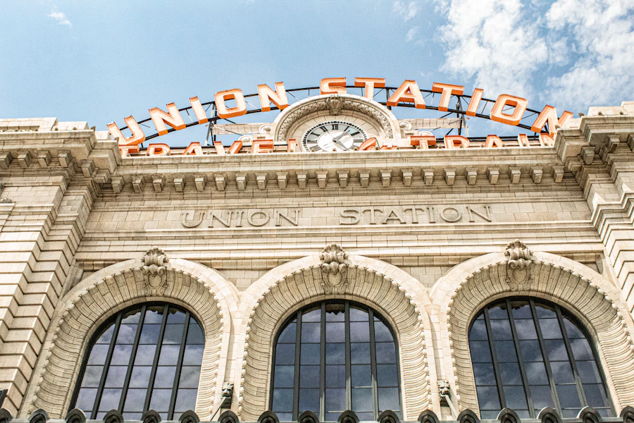 Clock and facade at Denver Union Station
