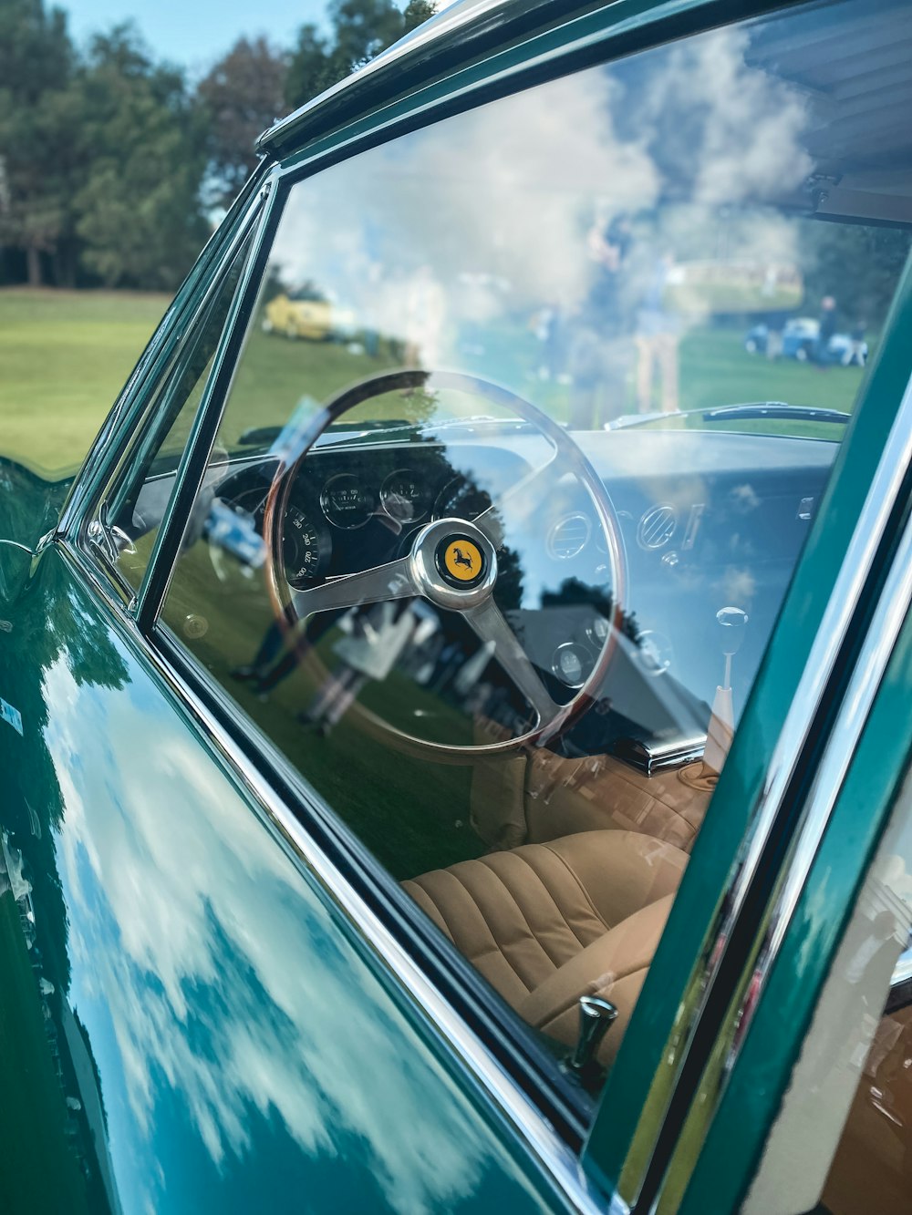 a car with the door open