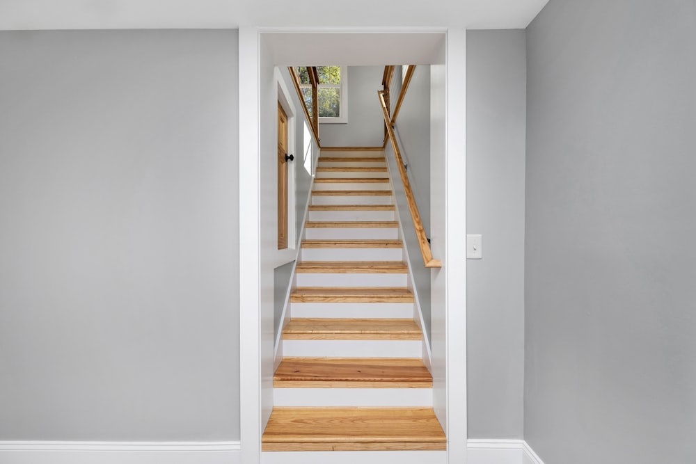 a staircase in a house