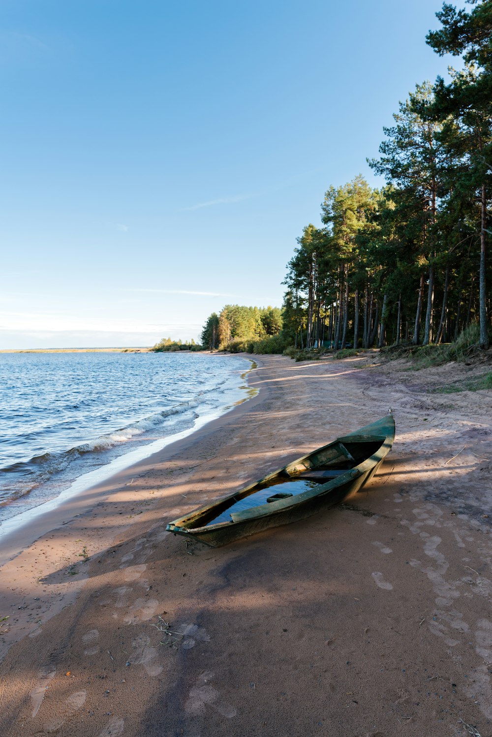 a boat on a beach