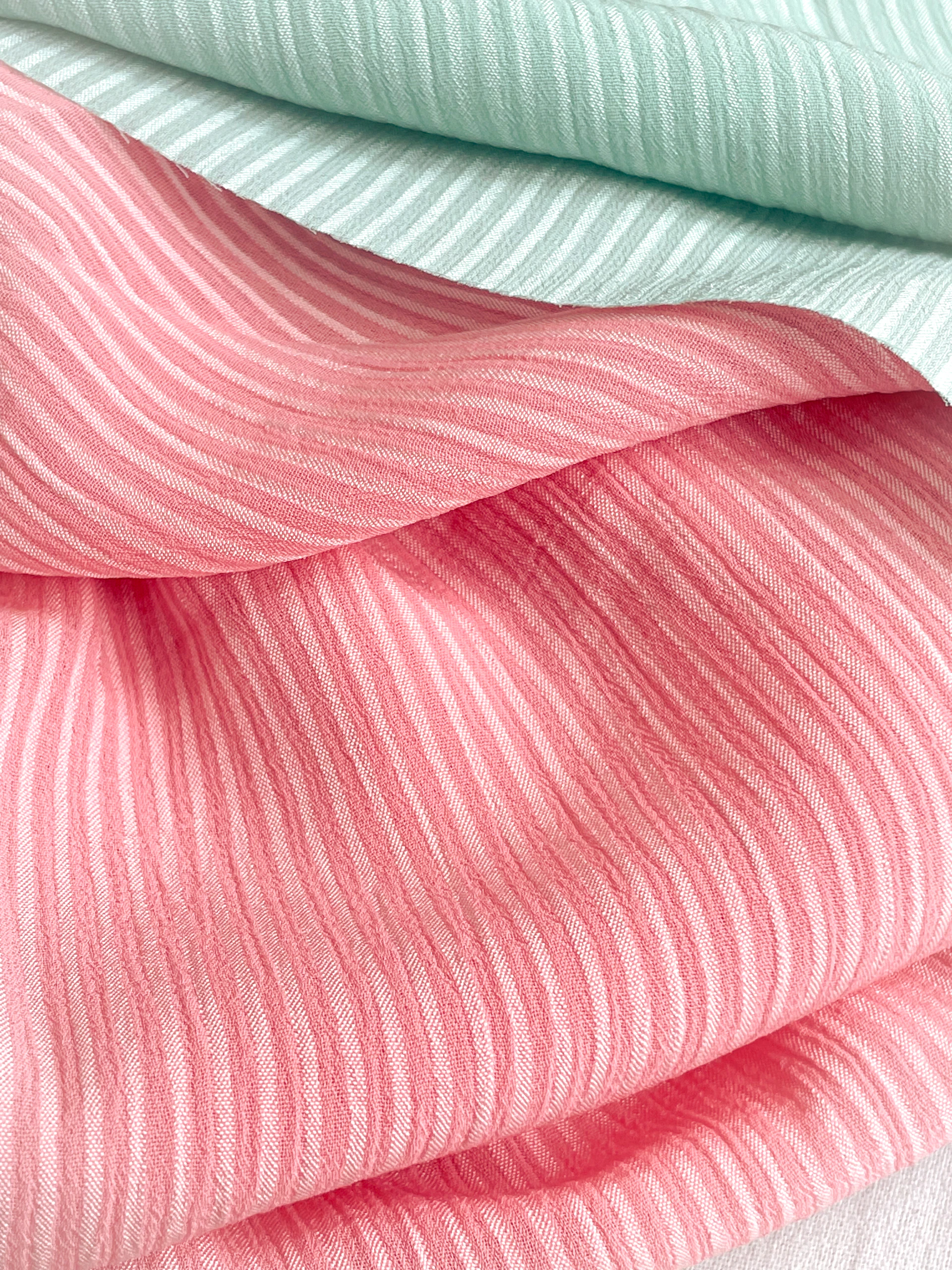 a close up of a red towel
