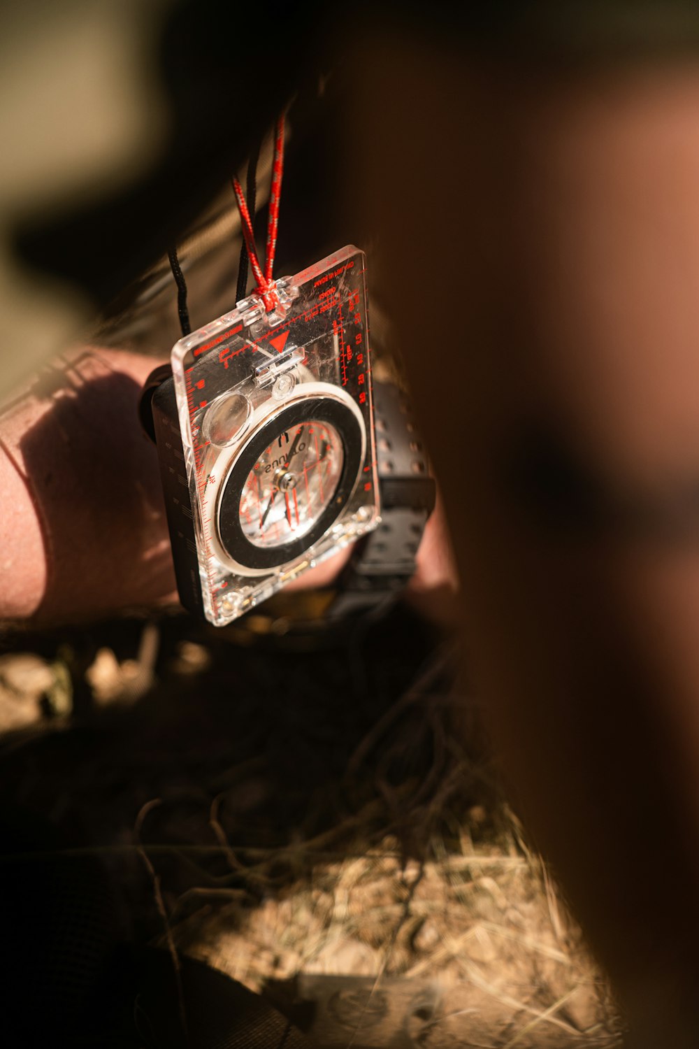 a person holding a watch