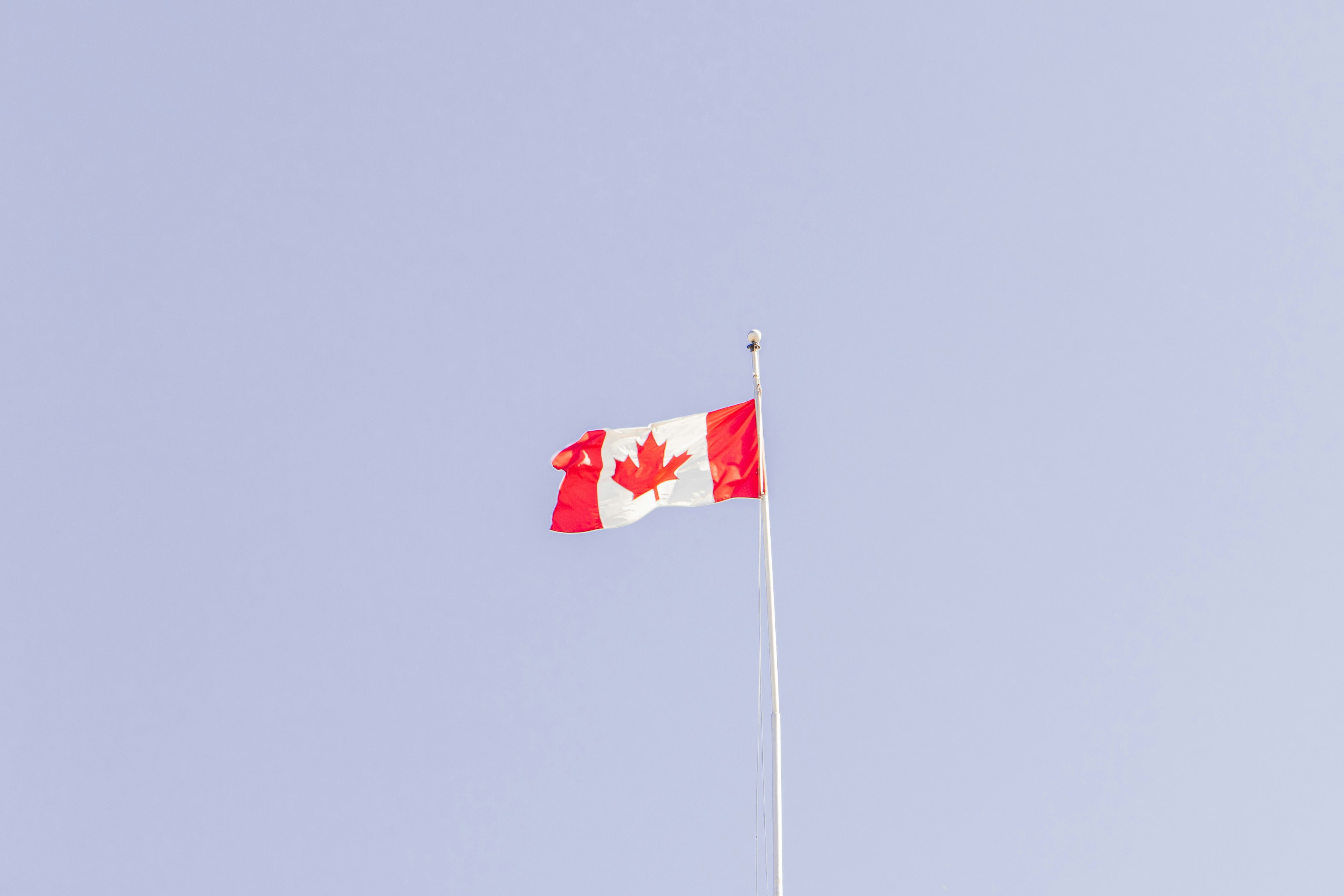 a red and white flag