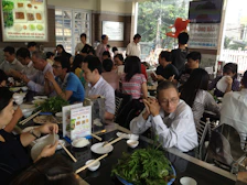 Guests enjoying a vibrant local meal in the hotel restaurant.