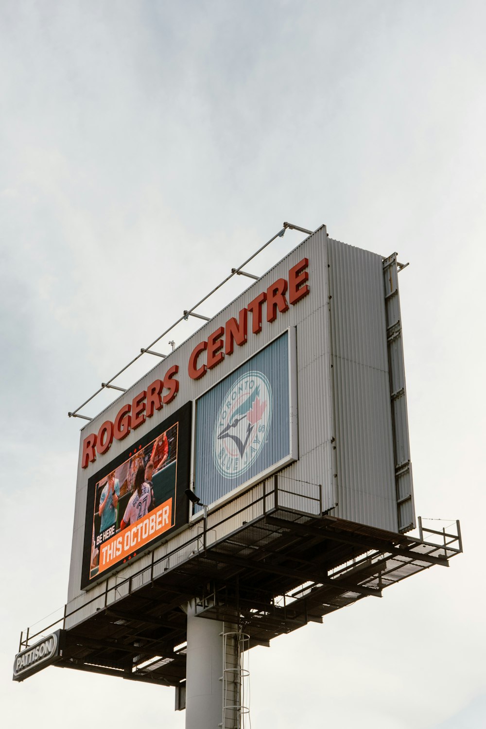 a billboard on a building